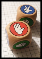 Dice : Dice - Game Dice - Rock Paper Scissors Wooden - Bonanza Jan 2012